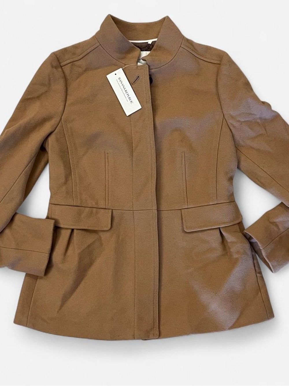 NWT Banana Republic Women's Tailored Wool-Blend Peacoat